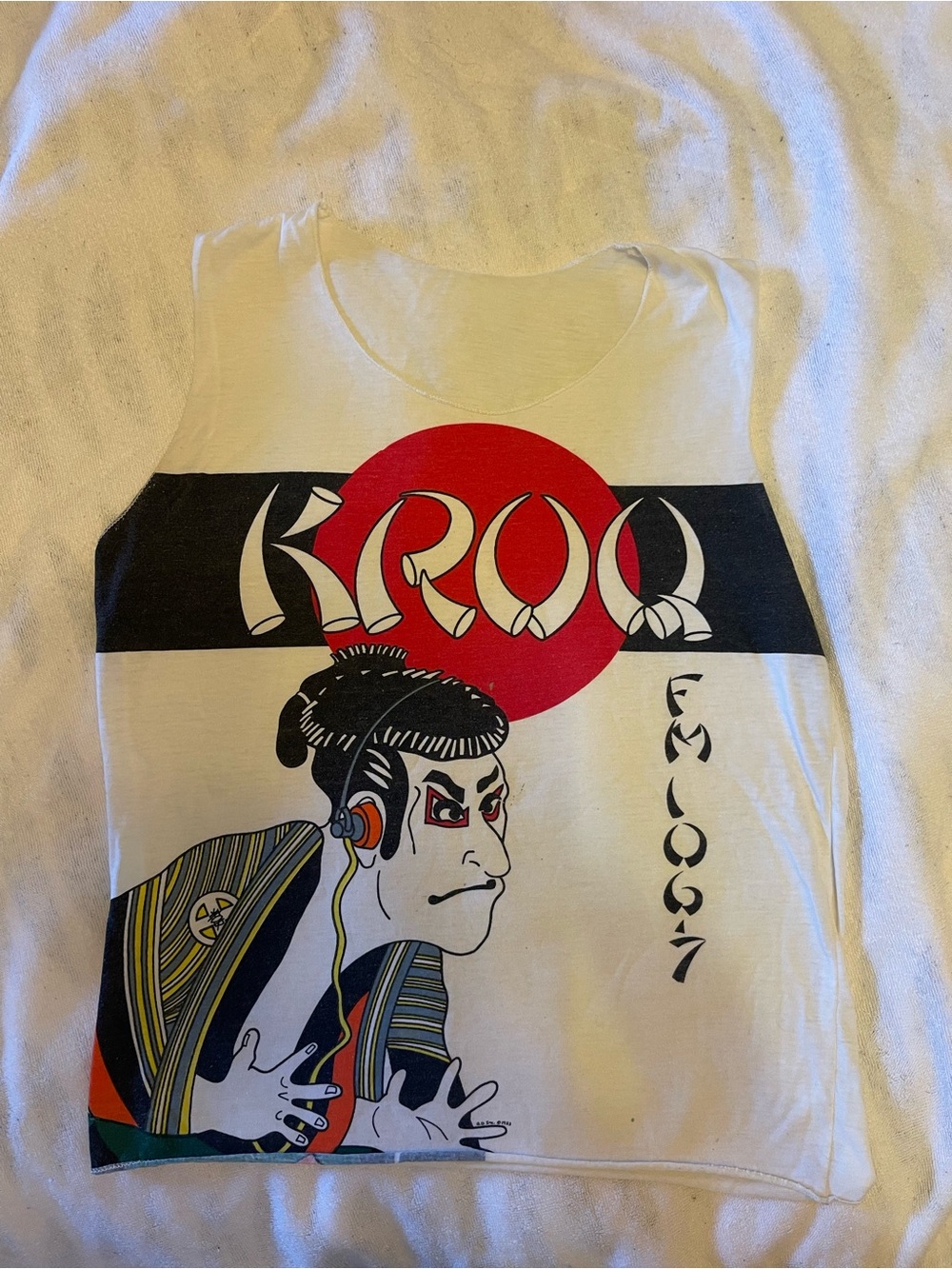 Vintage KROQ radio station sleeveless top RARE